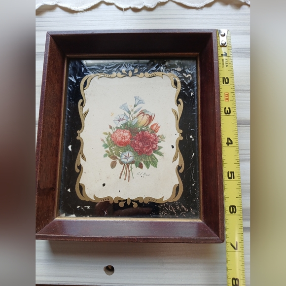 Franklin Picture Frame with A Floral Botonical Framed Print By "J. L. Prévost" - Picture 2 of 10